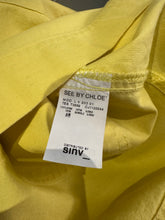 Load image into Gallery viewer, See by Chloé Yellow Cotton Pinafore Dress (Size 8 / IT 44)