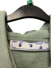 Load image into Gallery viewer, Off white mens hoodie green large