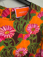 Load image into Gallery viewer, La DoubleJ Floral Long Sleeve Swing Dress – Orange & Pink Print – Size M