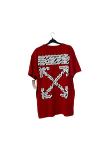 Off white red shirt large