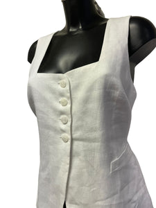 Faithful White Ladies Fitted Coat Size Medium