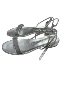 Christian Louboutin Silver Flat Shoes size 7.5