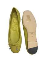 Load image into Gallery viewer, Jimmy Choo Yellow-Green Flat Ladies Shoes Size 7
