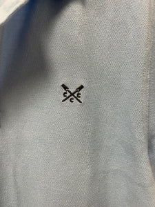Crew clothing company light blue polo t-shirt