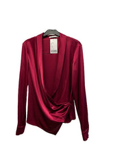 Load image into Gallery viewer, Alice + Olivia red wrap jacket. Size S.
