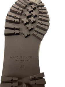Manolo Blahnik flat short boots