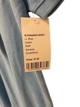 Load image into Gallery viewer, Crew clothing company light blue polo t-shirt
