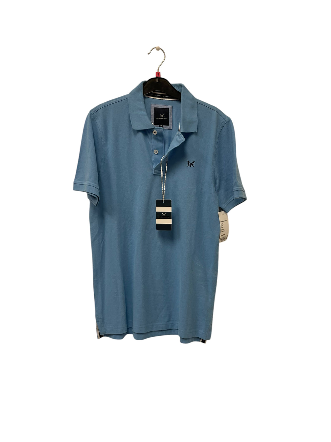 Crew clothing company light blue polo t-shirt