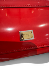 Load image into Gallery viewer, Dolce &amp; Gabbana Small Sicily Bag BB7116 Red Patent Leather Mini Top Handle
