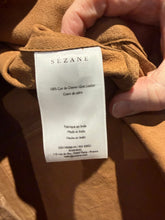 Load image into Gallery viewer, Sezane suede shirt jacket small
