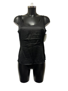 Armani sleeveless black top size 10