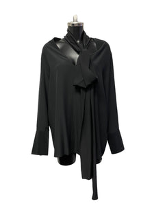 Givenchy Black Ladies Blouse Size Medium