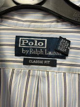 Load image into Gallery viewer, Ralph Lauren stipped buttoned down t-shirt
