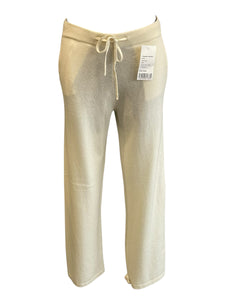 Ladies Cream Cashmere Trousers