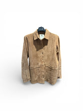 Load image into Gallery viewer, Sezane suede shirt jacket small
