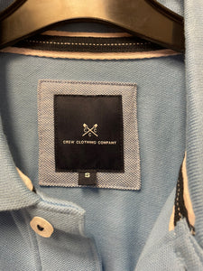 Crew clothing company light blue polo t-shirt