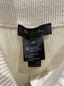 Loro Piana Cream Ribbed Trousers