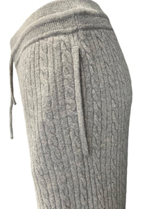 Sandro Beige Cable Knit Trousers