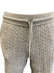 Sandro Beige Cable Knit Trousers