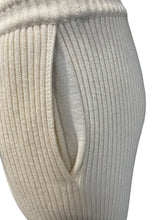 Load image into Gallery viewer, Loro Piana Cream Ribbed Cashmere Trousers
