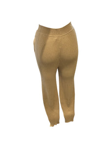 Loro Piana Camel, Ribbed Trousers