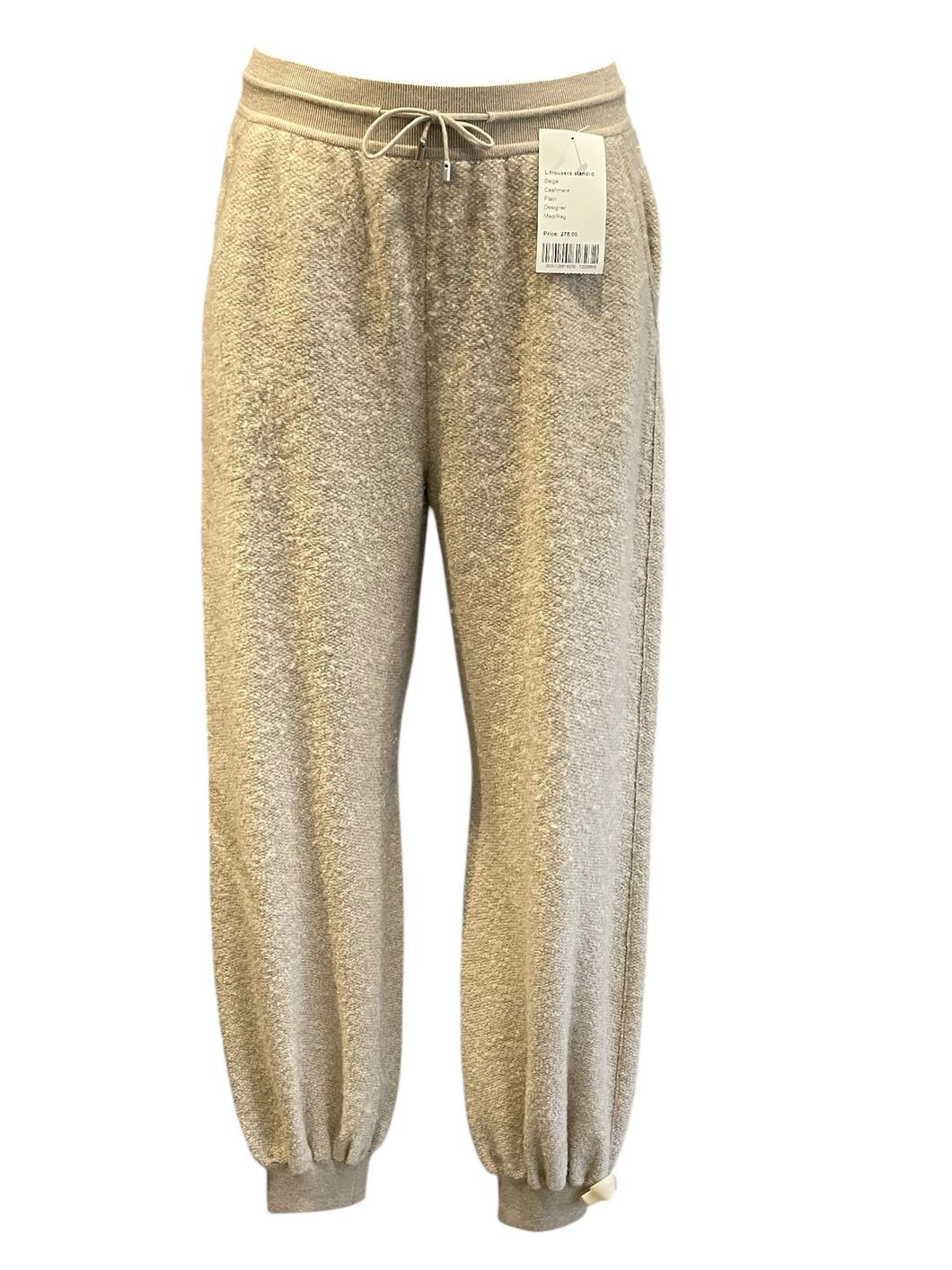 Loro Piana Beige Cashmere Cuffed Trousers