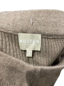 KUJTEN Cashmere Ribbed Camel Trousers